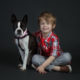 Boy & Boston Terrier